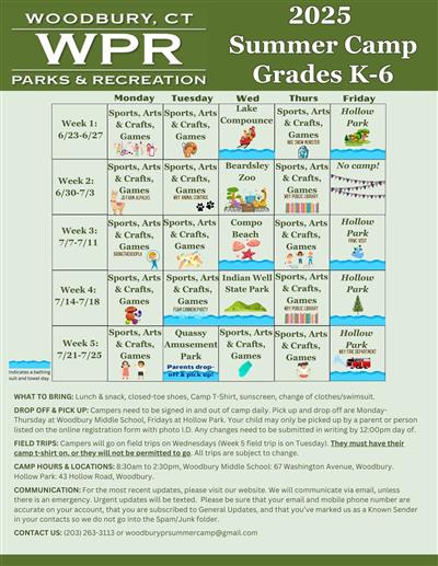 Camp Calendar