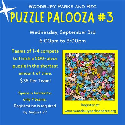 Puzzle Palooza Flyer